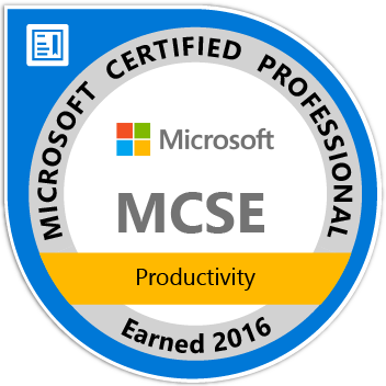 Logo Microsoft MCSProductivity